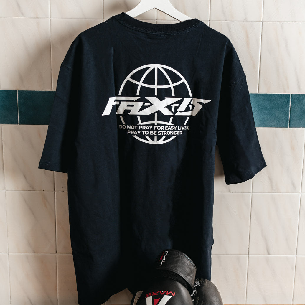 Faxis Signature Tee — Navy