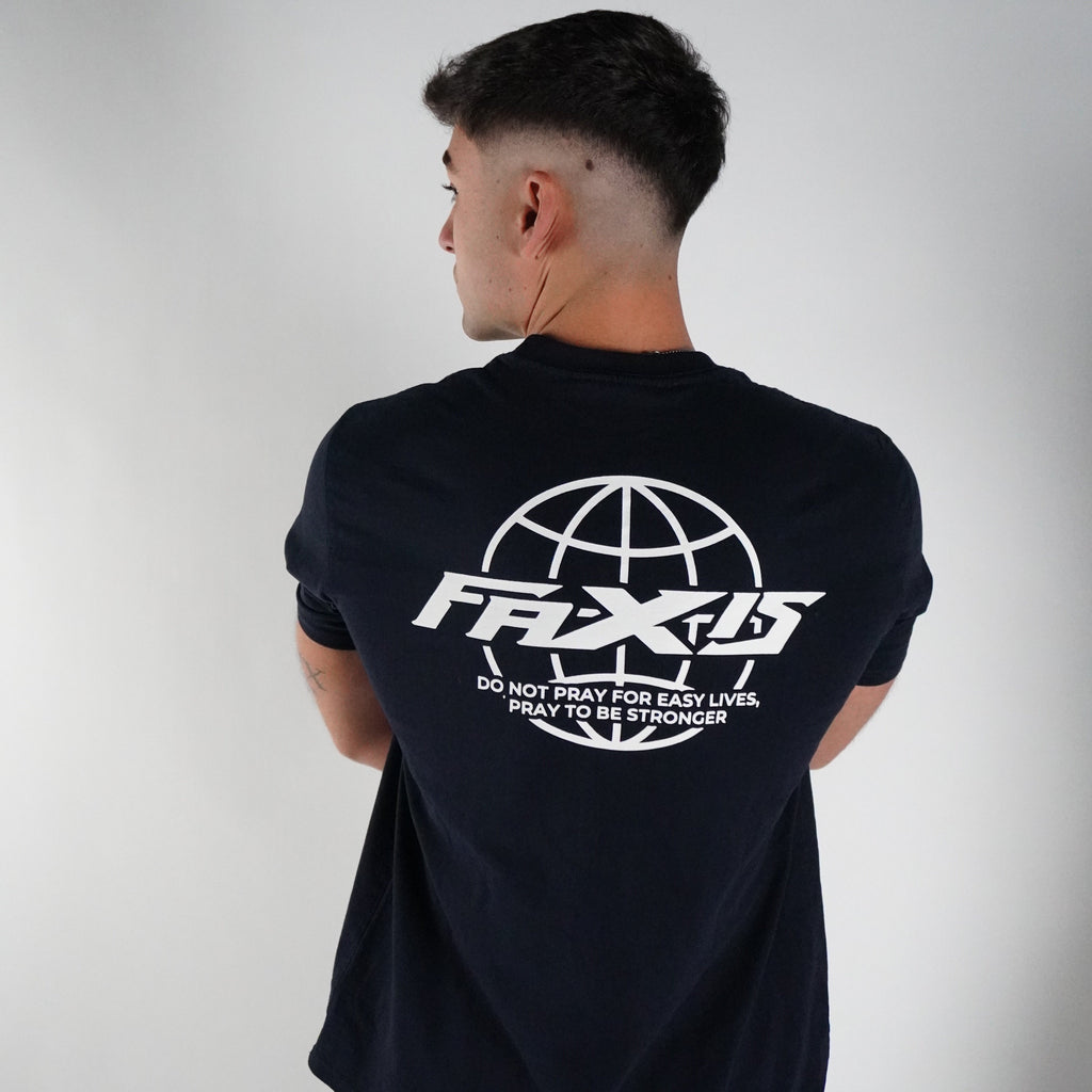 Faxis Signature Tee — Navy