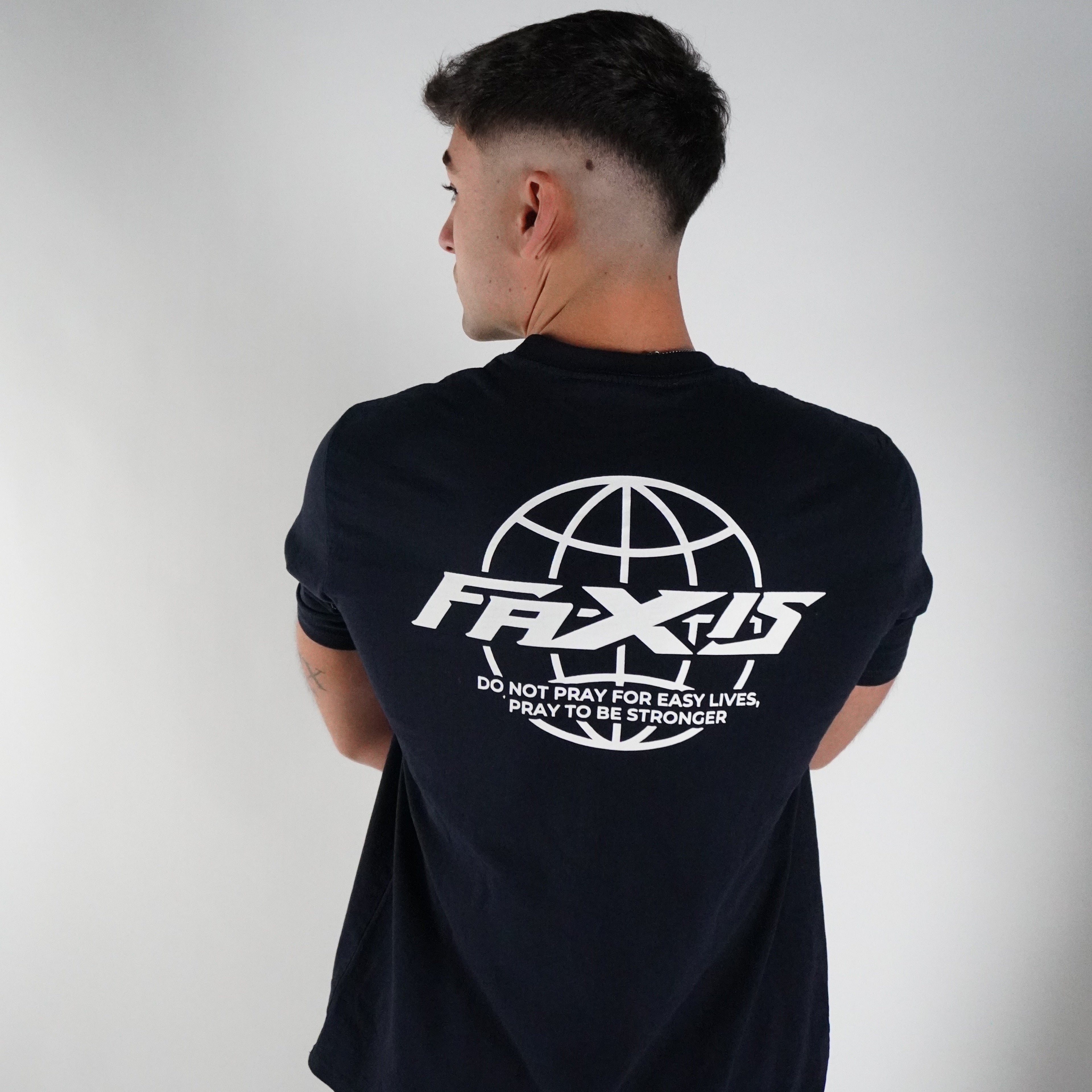 Faxis Signature Tee — Navy