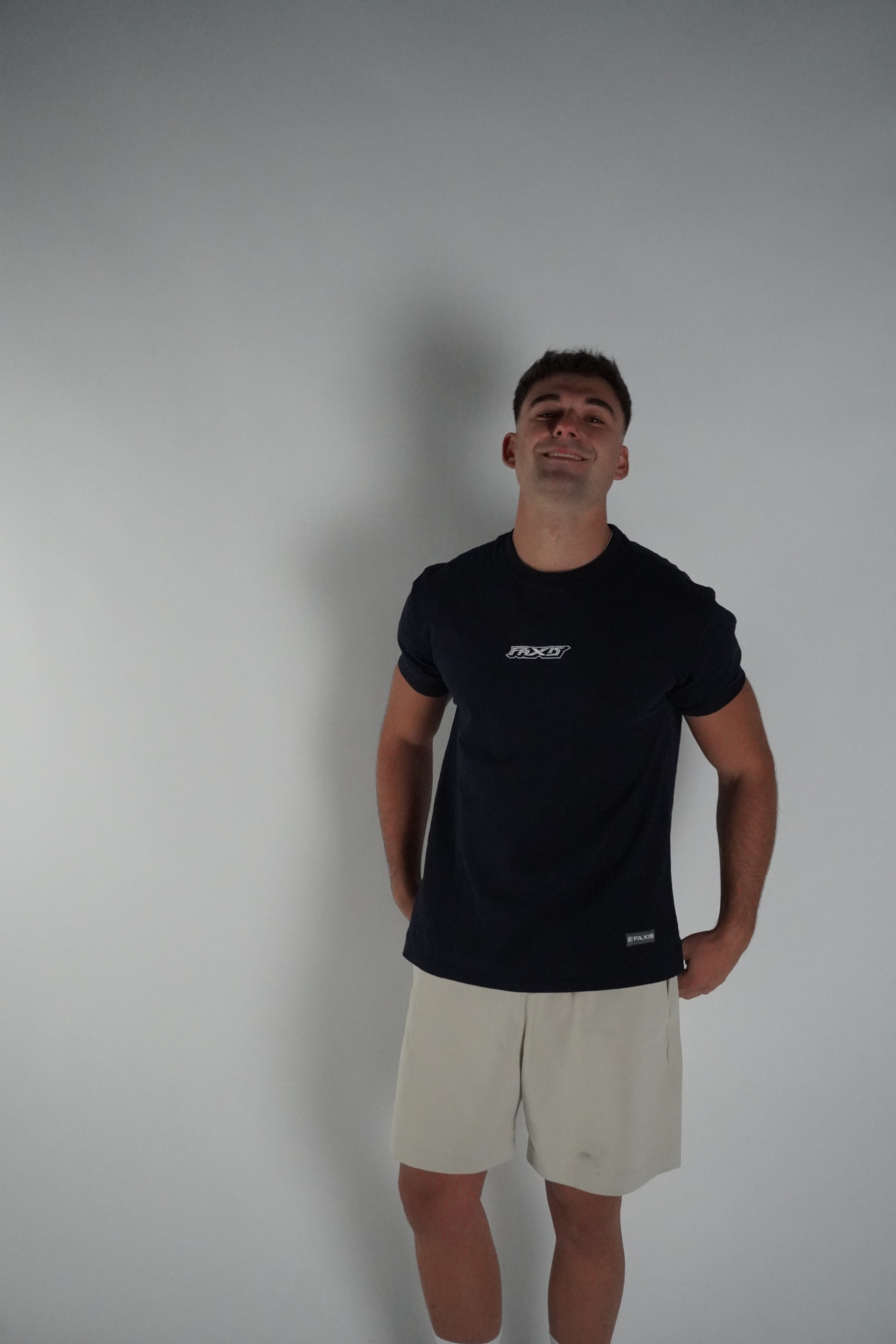 Faxis Signature Tee — Navy