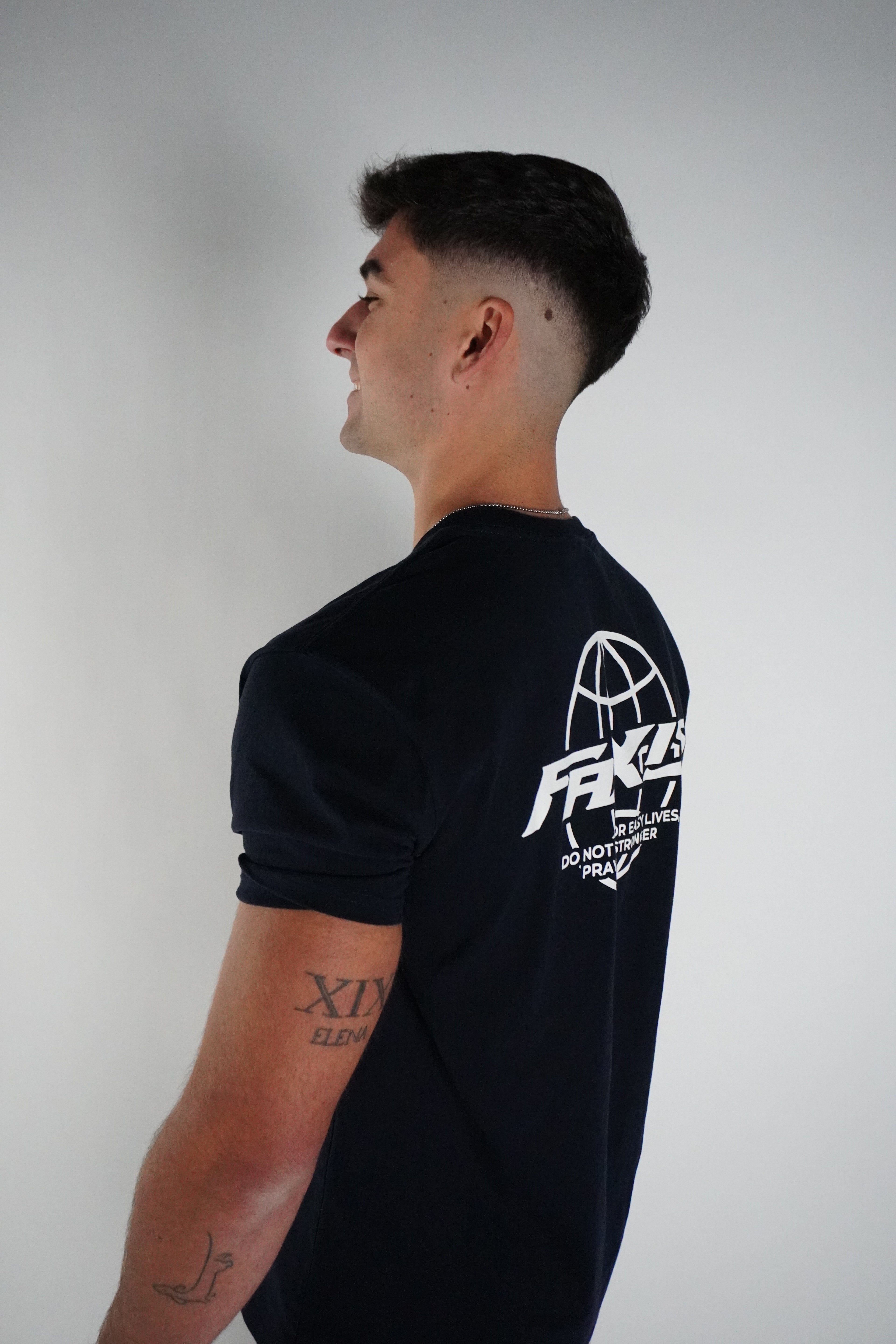 Faxis Signature Tee — Navy