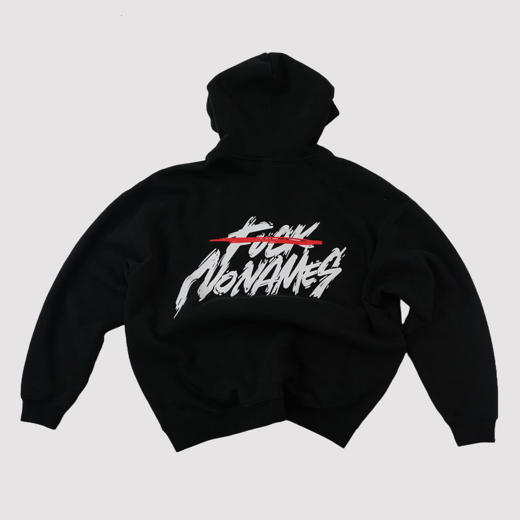 Sudadera de F*** Nonames de Face Existence logo trasero serigrafiado